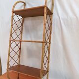Rattan shelf