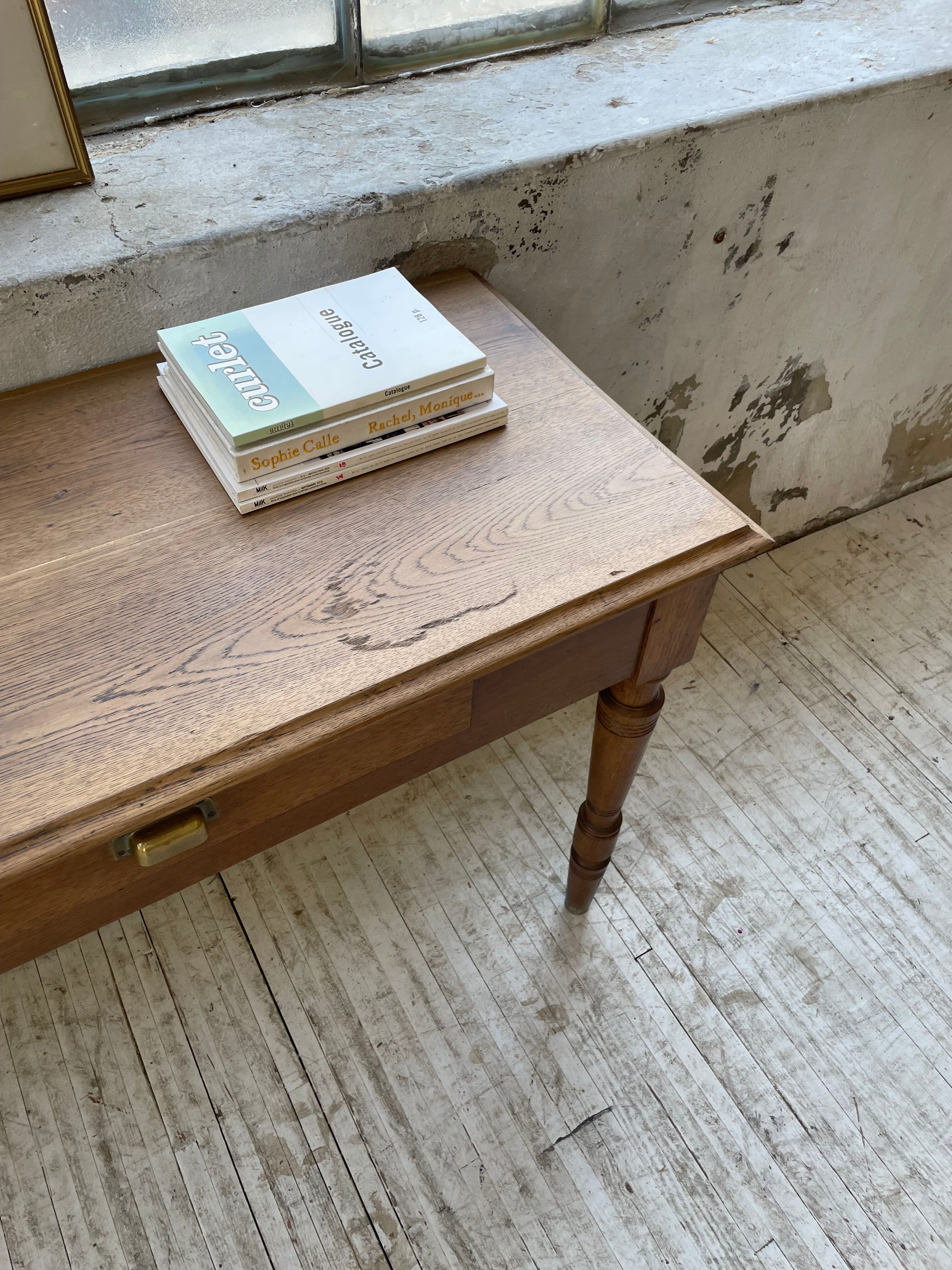 Oak table console