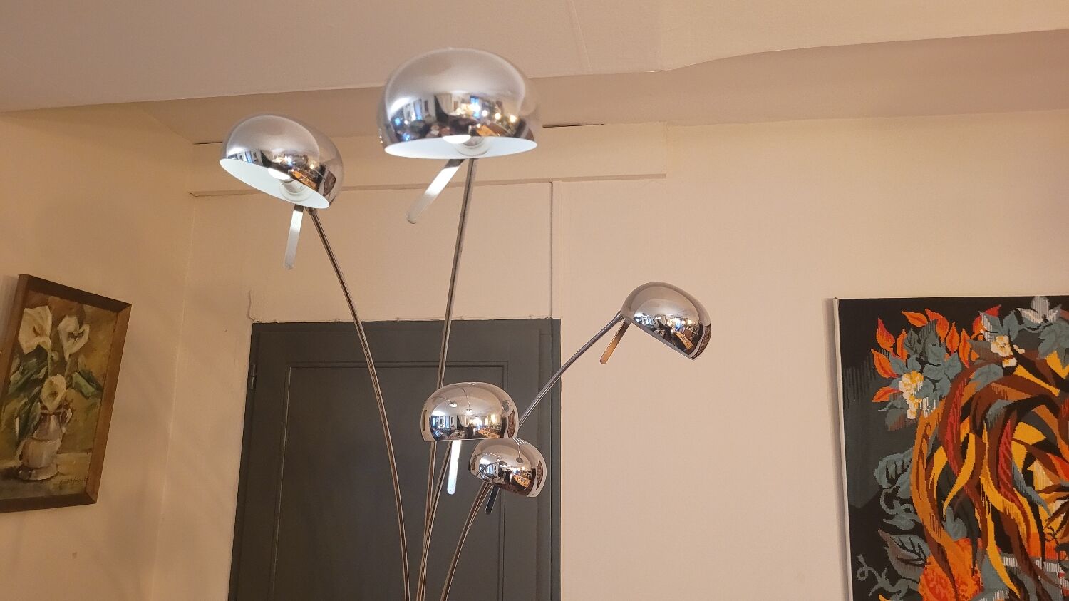 Floor lamp lily of the valley 70's