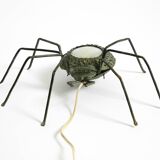 Beautiful Italian Mid Century Modern "Spider" wall lamp made of metal