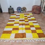 Handmade wool berber rug 250 x 150 cm