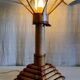 Lampe à poser en bambou, 70's