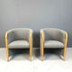 Pair of Italian armchairs, 1980s