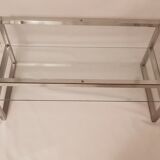 Vintage chrome coffee table