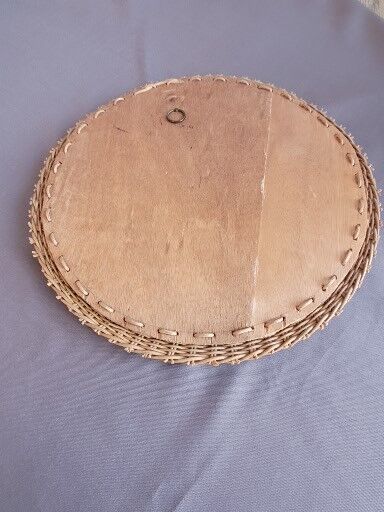 Vintage rattan mirror