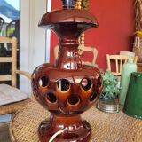 Vintage double-lit lamp base