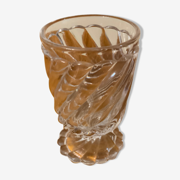 Verre à pied vase baccarat