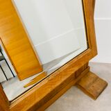 Mirror psyche art deco oak 1930