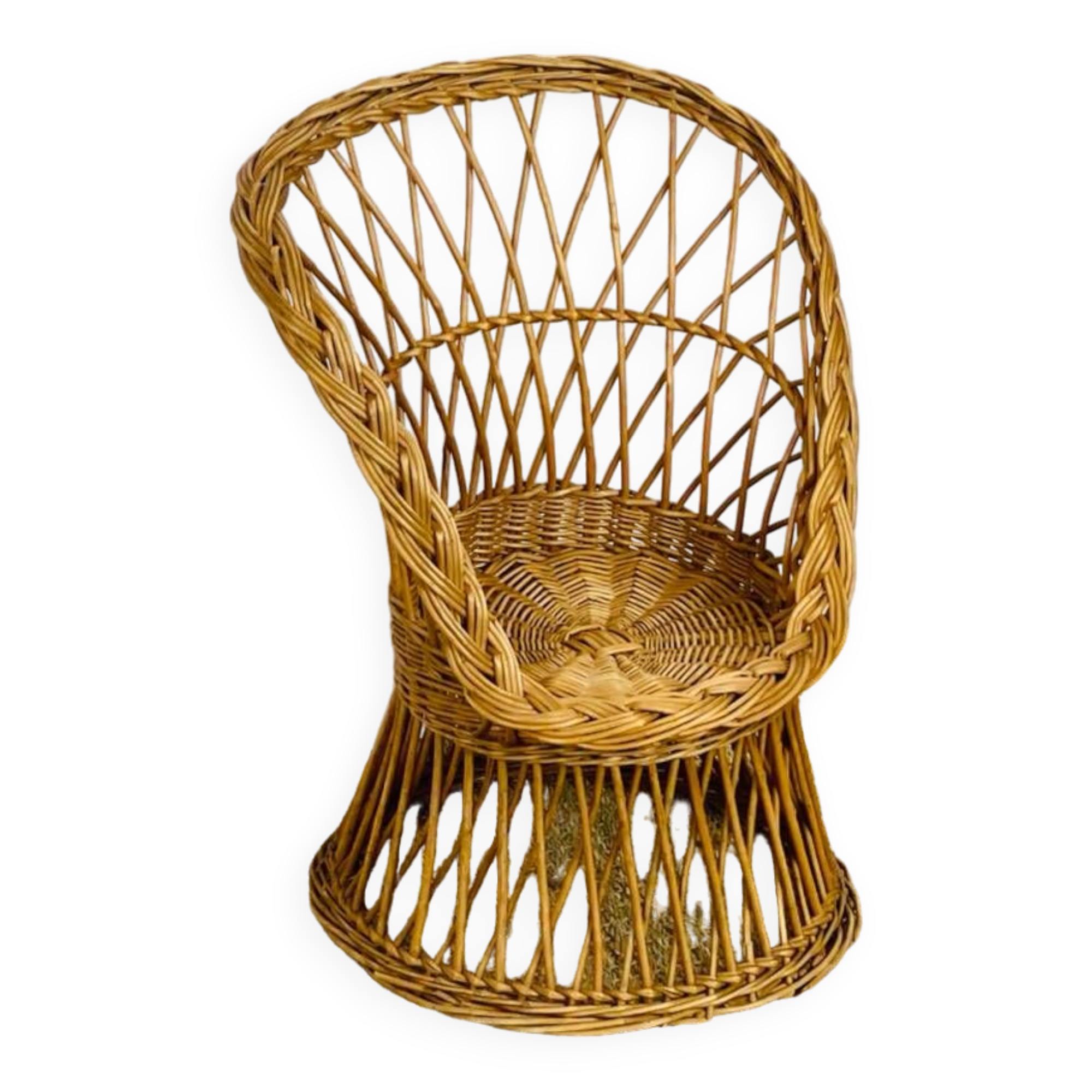 Wicker armchair for children
