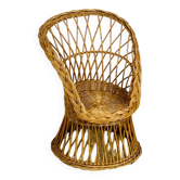 Wicker armchair for children