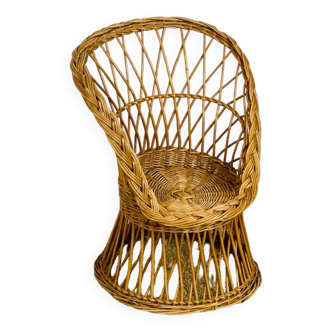 Children's wicker armchair