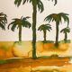 Tableau signé paysage Egypte « Lever de soleil sur le Nil »