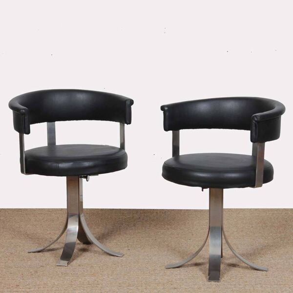 Paire de chaises attribuées à Osvaldo Borsani, 1970