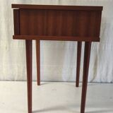 Modernist teak bedside table - mid 20th century
