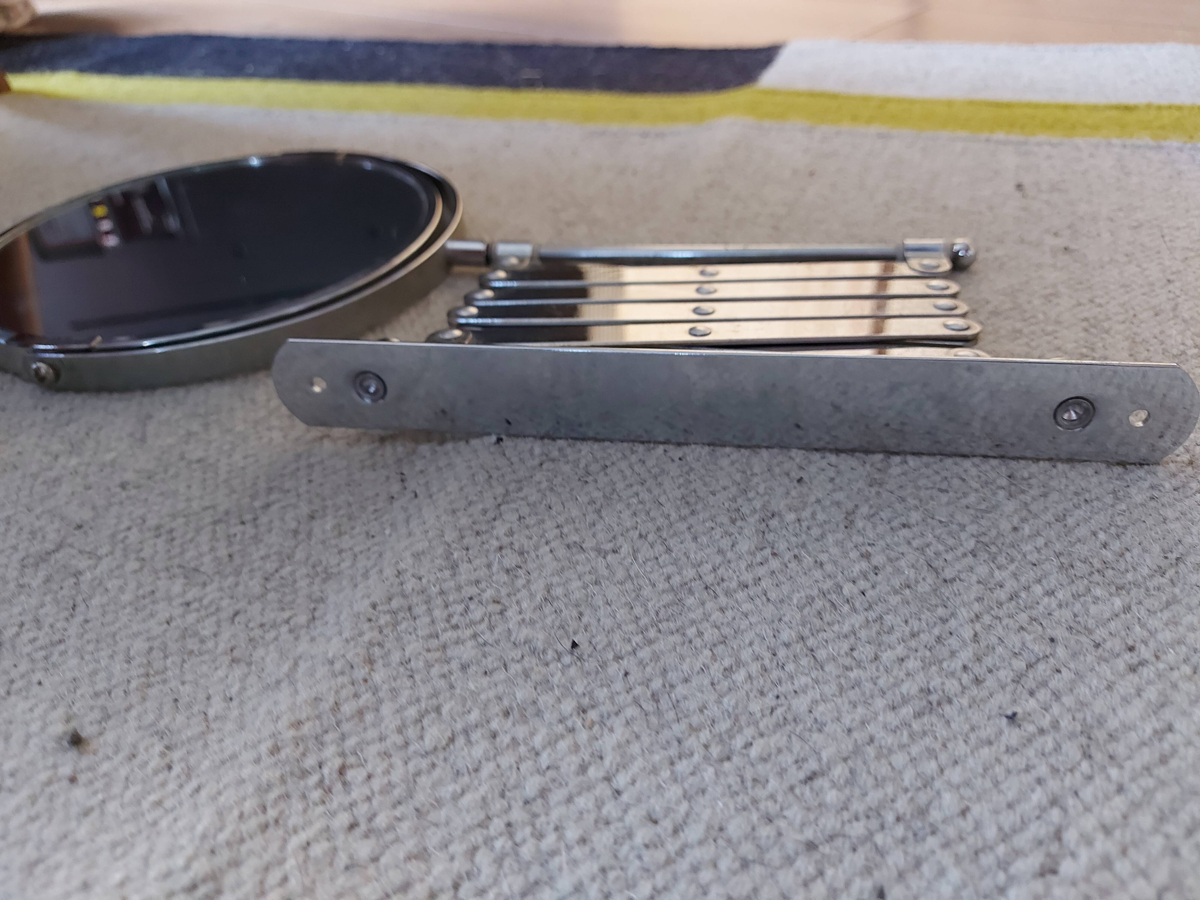 Vintage accordion mirror