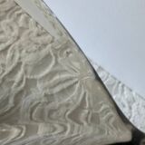 Art Deco smoked glass and aluminum bowl – France, 1935–50s