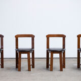 Table set and built-in chairs (x4) Vintage Scandinavian 1960