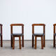 Table set and built-in chairs (x4) Vintage Scandinavian 1960