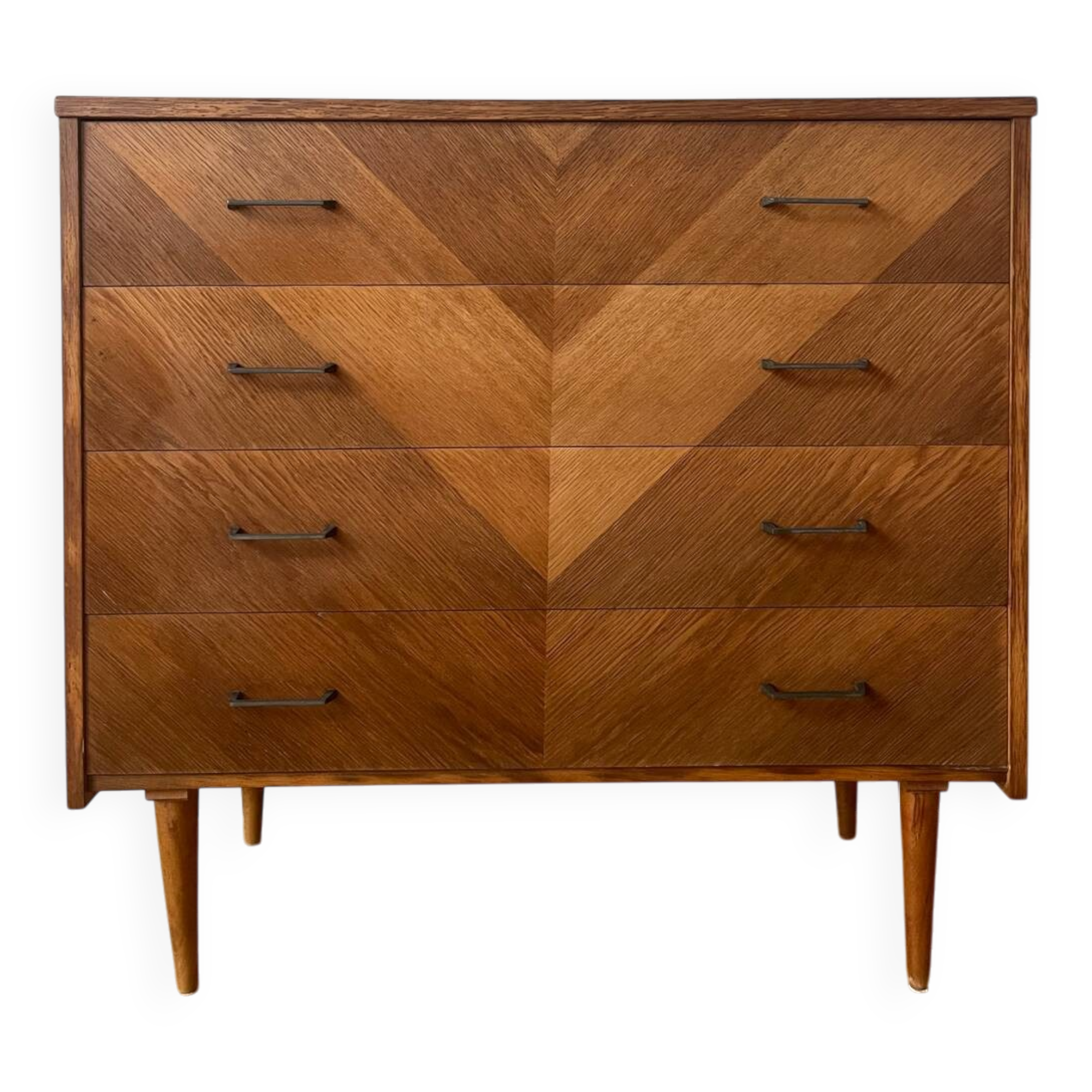 Commode en bois vintage années 50