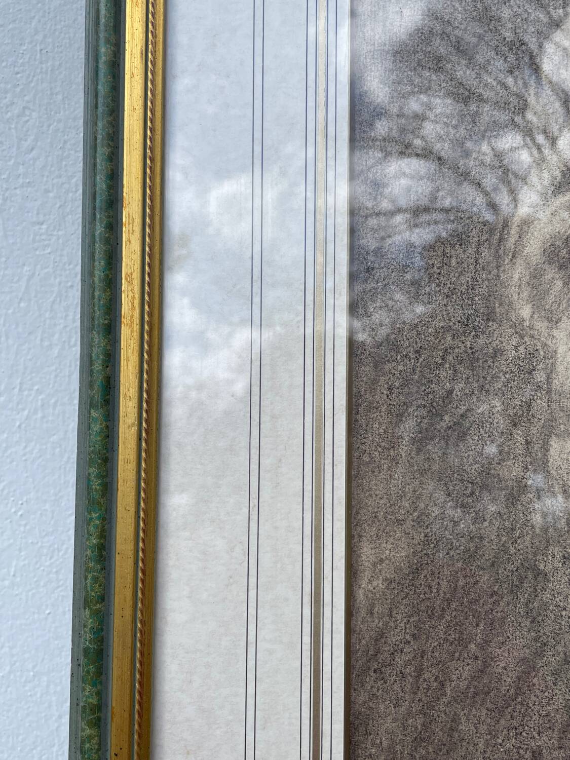 Pencil drawing of a bust