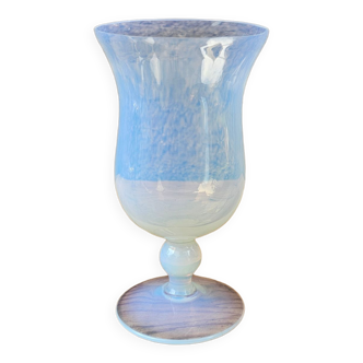 Opalescent glass vase