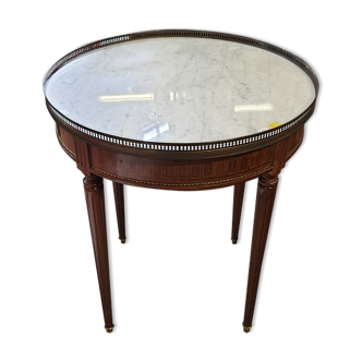 Bouillotte table in marquetry