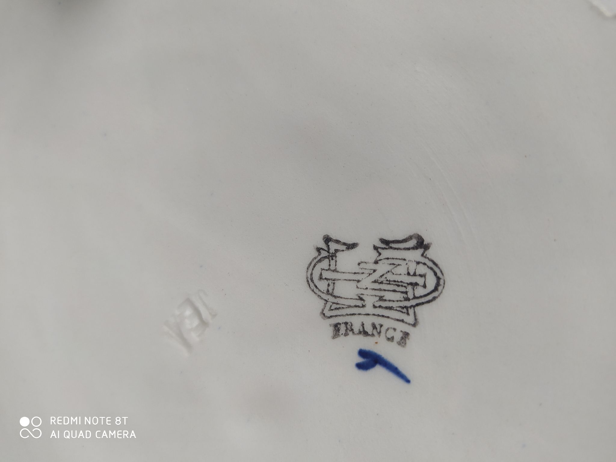 Plat melonnière en Gien modèle Cachemire