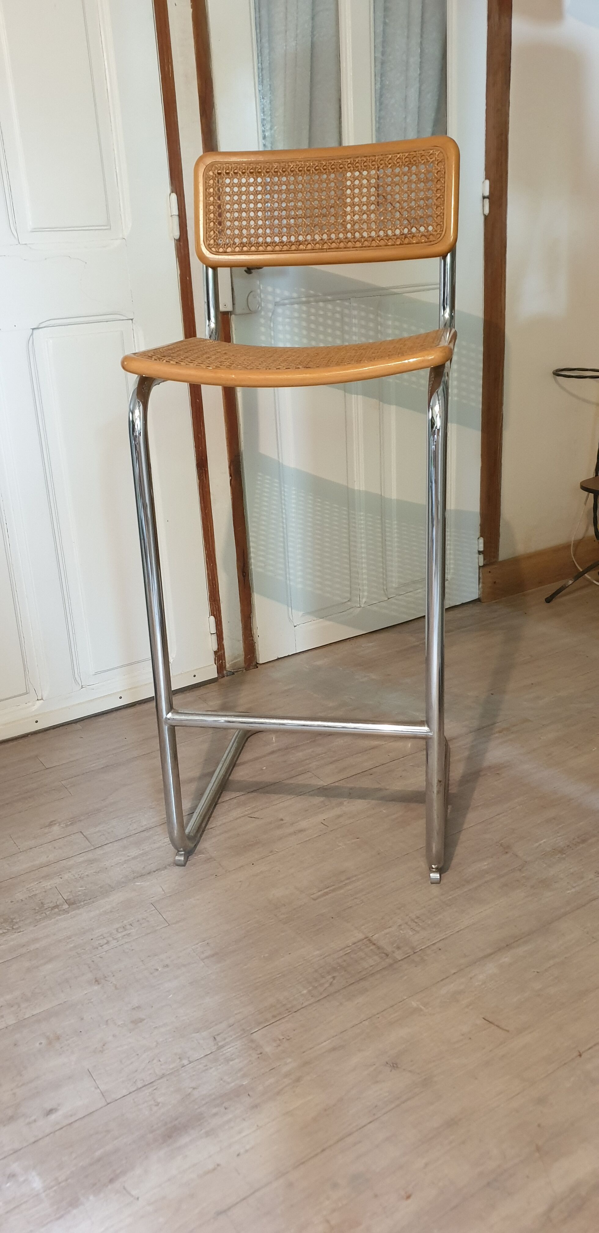 Chrome high chair and canning