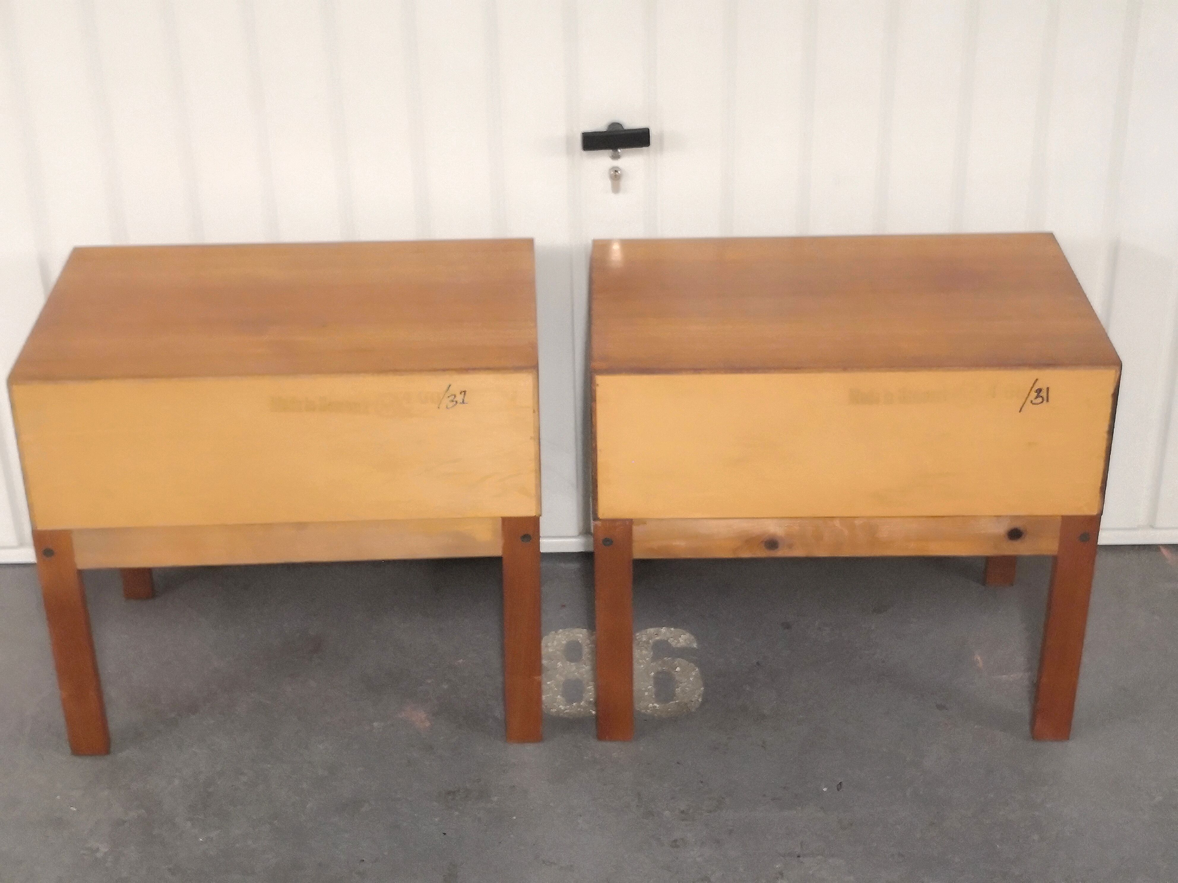 Pair of scandinavian bedside tables