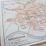 Imprimée en 1906, Carcassonne, Aude, France