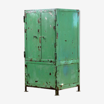 Armoire industrielle de fer années 50