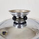 Cut with chrome brass fruit Art Deco Modernist Bauhaus