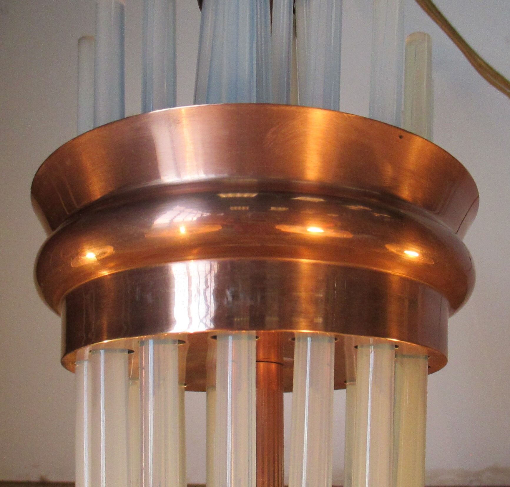 Chandelier Art Deco Petitot glassware ezan