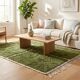 Handmade traditional Moroccan rug green 2/3 m