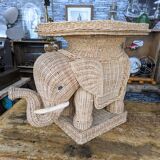 Vintage rattan coffee table