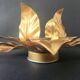 Hollywood Regency Florentine Flower-Shaped Gilt Flush Mount Hans Kögl Italy