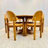 Ensemble de salle à manger de table extensible et 6 chaises