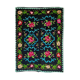 Romanian carpet with roses handmade in wool 177x154cm