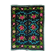 Romanian carpet with roses handmade in wool 177x154cm