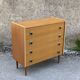 Vintage chest of drawers with 4 drawers, 1970.