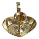 Brass heart candle holder