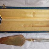 Brass and silver pie server