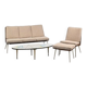 Three-Seater Sofa and Lounge Chair with Hocker by Hans Mitzlaff, Set of 3