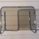 Smoked glass and chrome metal sofa tip