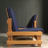 Rare pair of niko kralj 'dota' system lounge chairs, 1970's