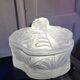 Art Deco Molded Glass Candy Box / Powder Box – Palmette