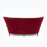Gio Ponti Art Dèco Italian Sofa from Hotel Bristol Merano, 1950s