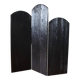 Burnt wood screen unique piece