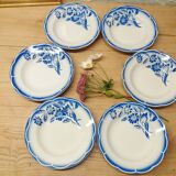 Set 6 Digoin hollow plates