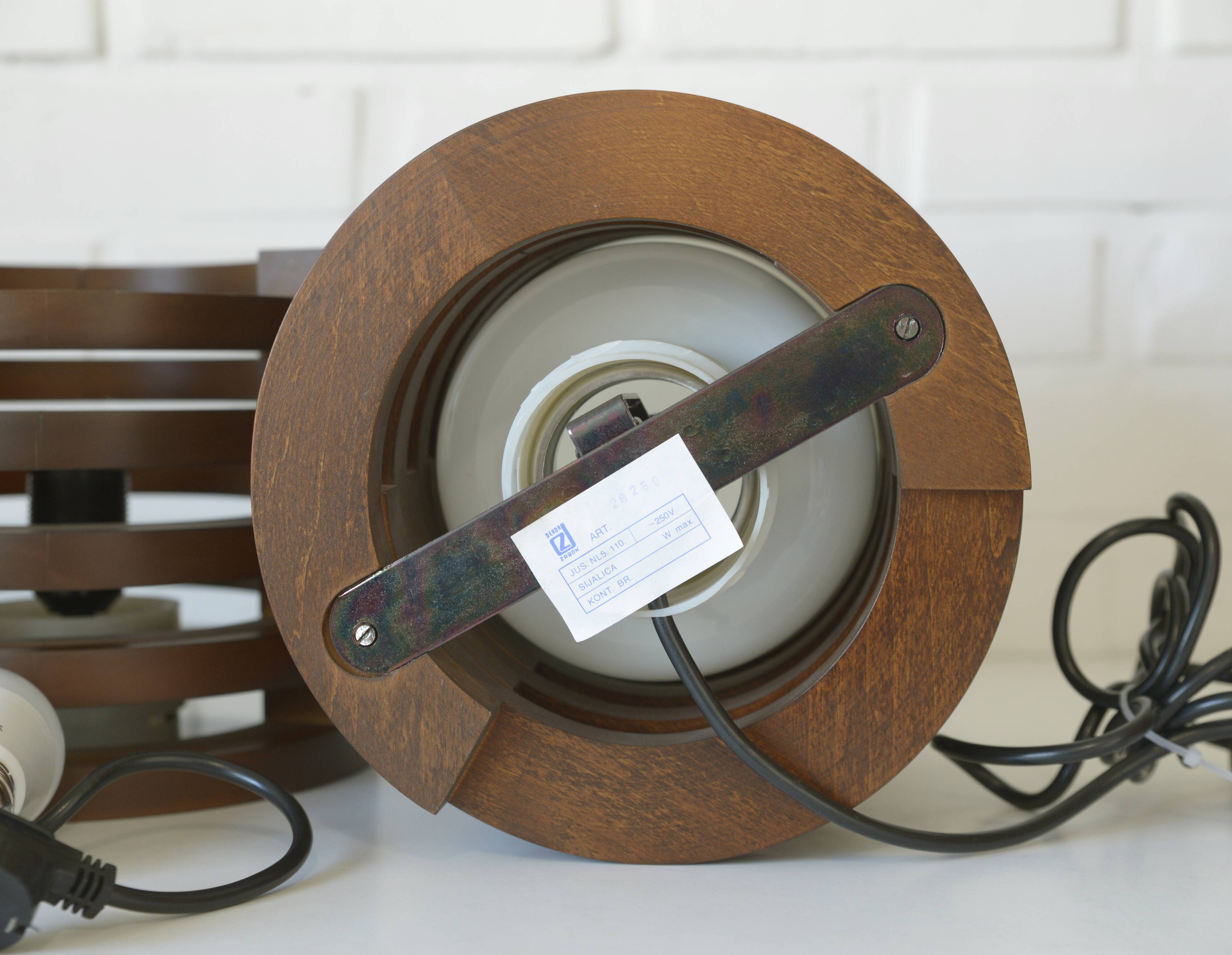 Brutalist Floor Light Mid Century Modern Vintage Mushroom Table Lamp NOS